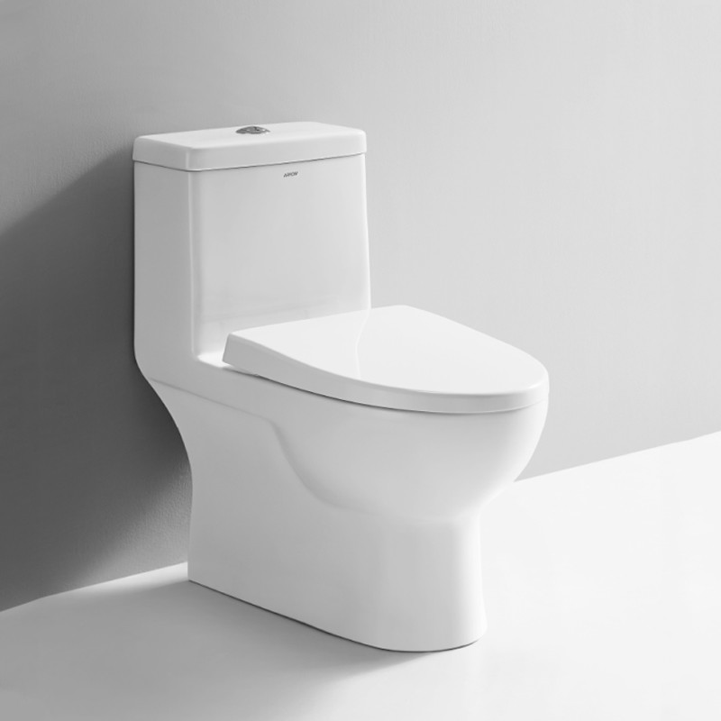 One Piece Elongated Skirted Toilet White 3.5L S Trap 305mm