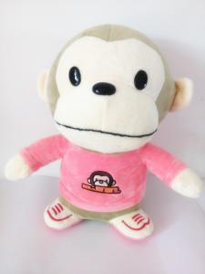 China plush monkey red boys shoes hot toys for kids cheap china cartoon children holiday present new fashion Eu japanese model factory