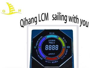 China VA Black Round Shape 3.0V Monochrome VA 7 Segment Lcd Display Module on sale