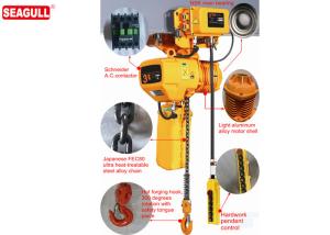 China Alloy Steel Electric Chain Motorized Hoist 3 Ton 50hz 220 - 460v factory