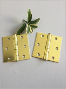 China Square Polished Painting Metal Hinges 4 Inch Size Anti Rust For House Gate factory