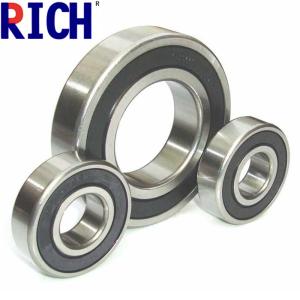 China Brass Cage Dust Cover Ball Bearing 6200 , Low Noise Diesel Engine Bearings factory