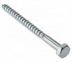Custom Carbon Stainless Steel Hex Head Coach Screw DIN571 Wood Screw HDG Zinc