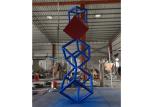 Painted Cube Modern Art Stainless Steel Sculpture For Garden Decor