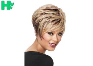 China 30’’ Synthetic 8 Inch Short Straight Wigs For Adult Female Adjustable Cap Size factory