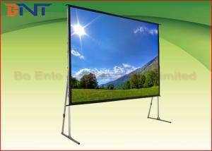 China High Transparent Rear Projection Projector Screen For 100 Inch Portable Fast Fold Screen factory