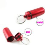Portable medicine box storage keychain 50*14mm logo customized