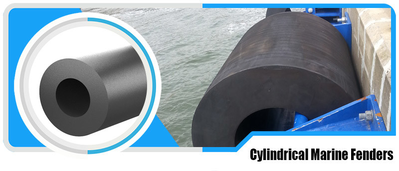 650×1500mm Cylindrical Fender Robust Build Low Aging Effective