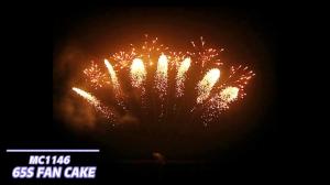 China Mandarin Fireworks Pyrotechnics 65 Shots Fan Shaped Fireworks factory