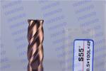 Long Shank 4 Flute Solid Carbide Corner Radius End Mill With SiN Coating