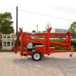 12m Trailer Mounted Man Lift 200KGs Tow Behind Bucket Lift For Airport