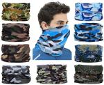 Blue Sublimation Biking Polyester Multifunctional Bandanas