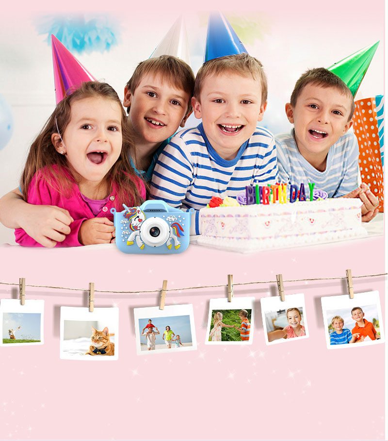 ABS Function Playing Kids Camera Dual Screen 4800W Digital Video Cameras for Girls Boys Age 3-10 Toddler