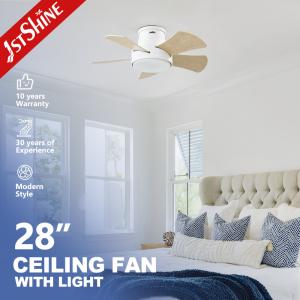 China Energy Saving 28 Inch LED Ceiling Fan for Low Ceilings Metal Body and Flush Design factory