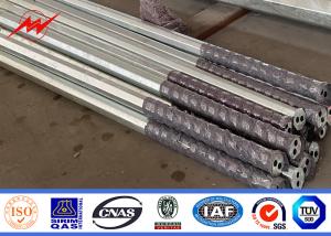 China 138kv Electrical Supplies Transmission Line Steel Round Power Pole With 355 Mpa Strength factory