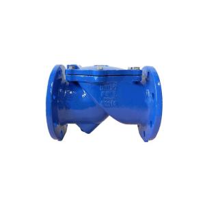 China Ductile Iron Rubber Flapper Check Valve Flanged Swing Check Valve on sale