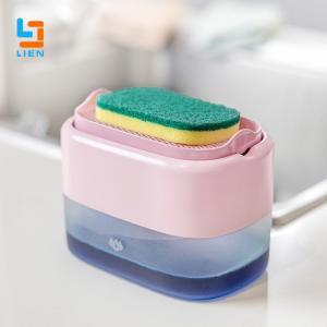 China 500ml Liquid soap sponge dispenser Hand Press For Kitchen Sink factory