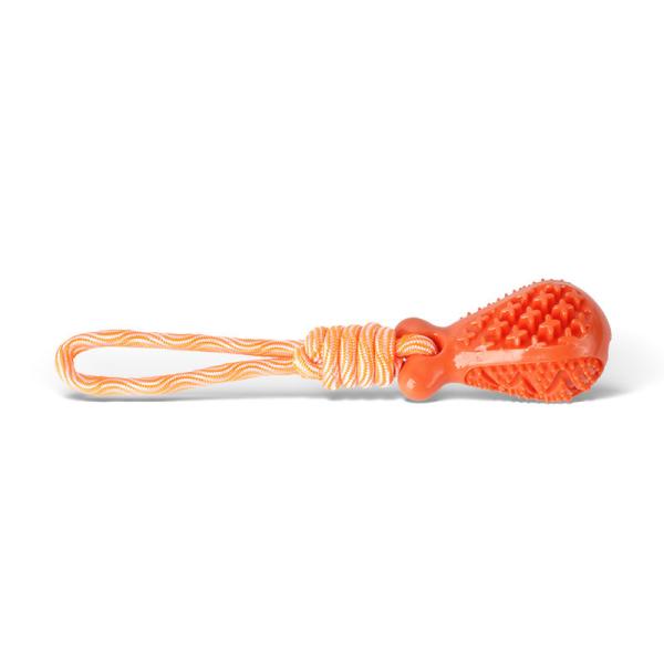 Eco-Friendly Dog Chew Toy with Cotton Rope - Treat Dispensing for Dental Hygiene