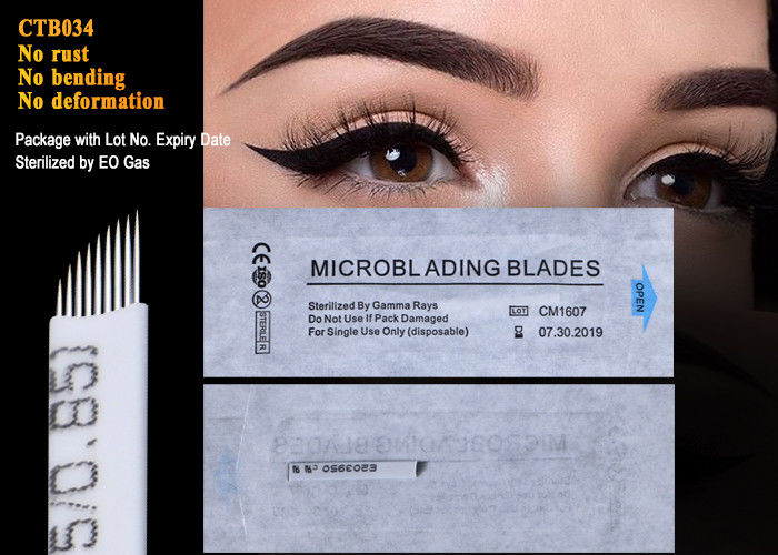 China Semi Permanent Makeup Microblading Nano Blade Eyebrow Tattoo Needles 0.18mm supplier