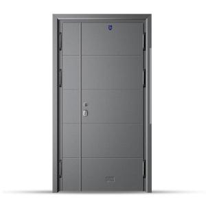 China Villa Morden Front Steel Door Entry Door With Frame Sound Proof customized size factory
