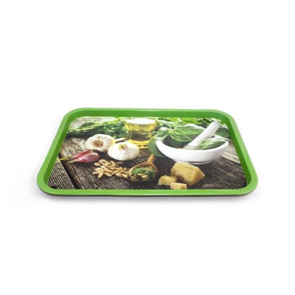 China printed rectangular food tin trays factory