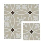 Beige Wall Tile 20x20cm Interior Ceramic Floor Tiles For Dining Room And Balcony