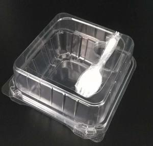 China Transparent 145x138x84mm Disposable Plastic Meal Tray factory