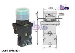 High Voltage Green Push Button Switch Waterproof LAY5（XB2）-EPW3371