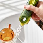 OEM 3 In 1 Bottle Cup Lid Brush Silicone Matrial Straw Crevice Cleaning Tools