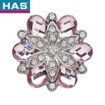 18mm Flower Shaped Buttons Personalized Colored Rhinestone Buttons Nickel Free