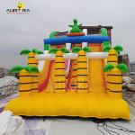 Yellow All Ages Commercial Inflatable Slide Customized For School Events Fun And