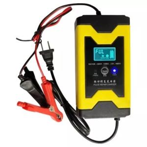 China 12V 6A Smart Lead Acid Battery Charger Full Automatic Charging Adapter for Car Motorcycle Electric Bike Scooter LCD Disp factory