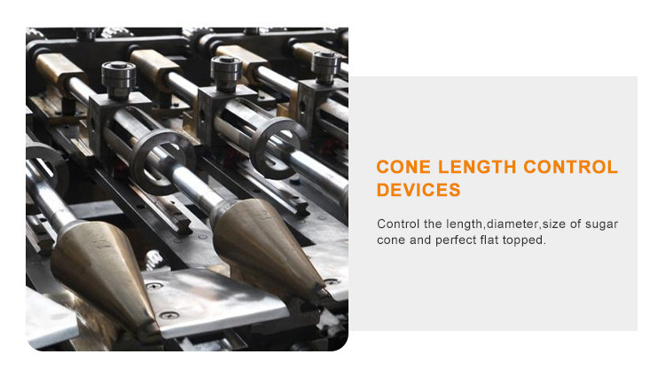 5000pcs/H Sugar Cone Production Line Cone Making Machine With 55 Baking Plates