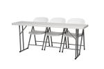 Home BBQ Party Outdoor Plastic Folding Furniture Rectangle Dining Table