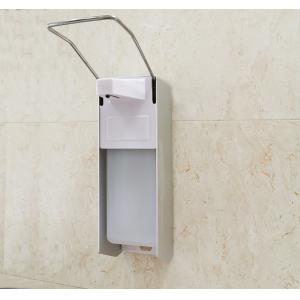 China Elbow Press Manual Liquid Soap Dispenser Aluminium Alloy Medical Wall Mounted on sale