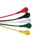 DB9 One Piece 5 Leads EKG ECG Patient Cables 9 Pin TPU AHA IEC ECG Cable