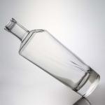 Tequila Industrial Beverage Clear Flint Glass Bottle with Wood Cork 700ml 500ml