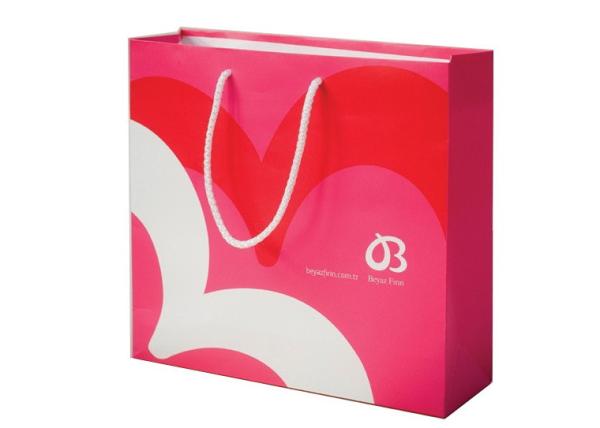 Hot-Stamping Fashion Paper Packaging Bags, Promotional Card Paper Hand Bag For