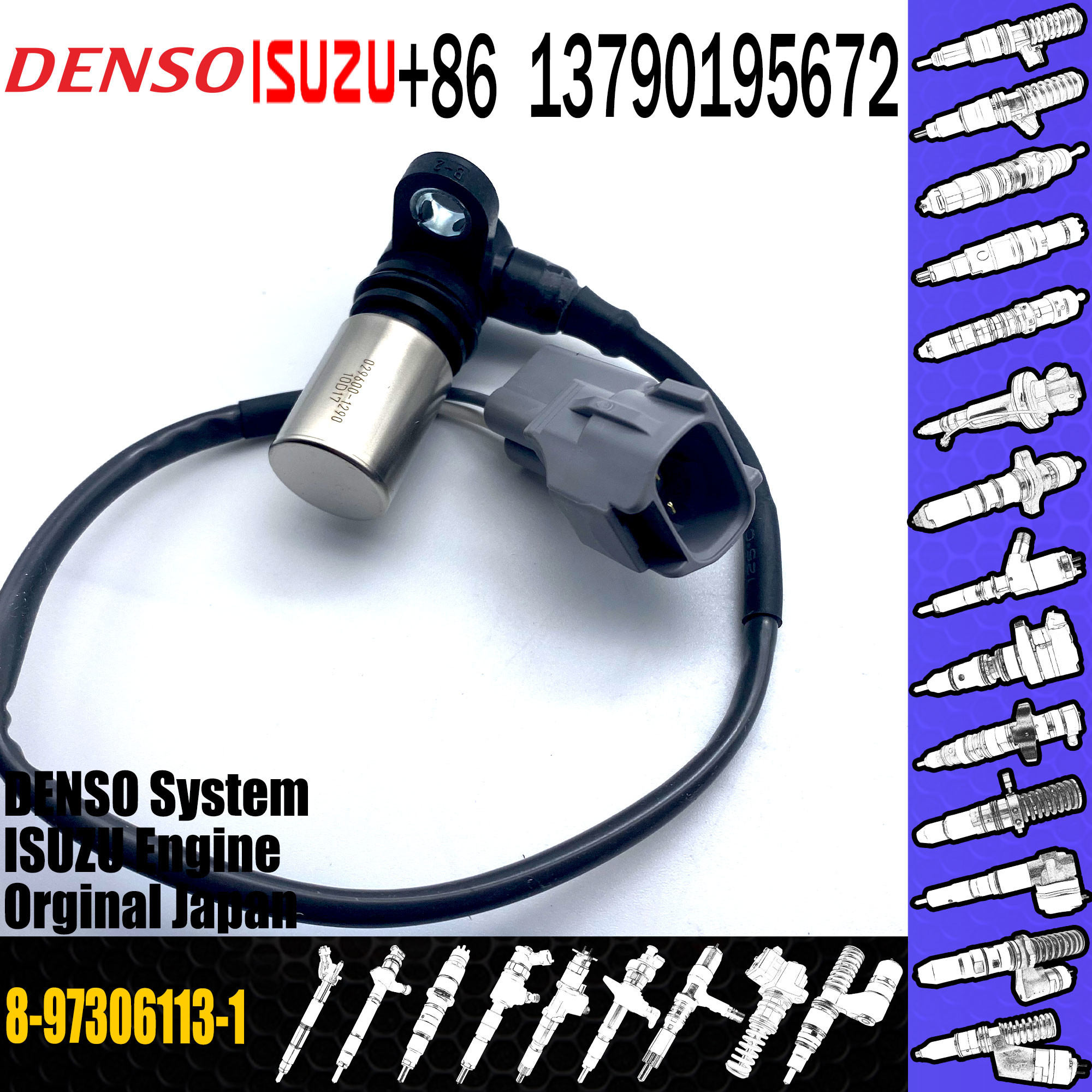 6HK1 Injector Control Valve 8973061131 Crankshaft Position Sensor