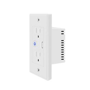 Glomarket Smart WiFi Wall Socket with USB 2 plug outlets Remote Control Smart