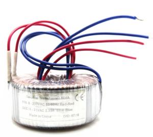 China 80VA Lighting Toroidal Isolation Transformer 240VAC To 120VAC Copper Wire factory