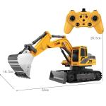 Remote Distance 10-100 Feet 13 Channel RC Construction Vehicles for Kids 3-10