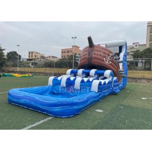 Commercial Pirate Ship Slides Inflatable Water Games With Pool