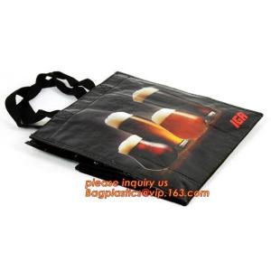 Qualified Black and White Custom Printing Recyclable PP fabric Woven Shopping