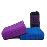 Custom Logo Soft Silicone Microfiber Yoga Towel For Hot Yoga Non Slip