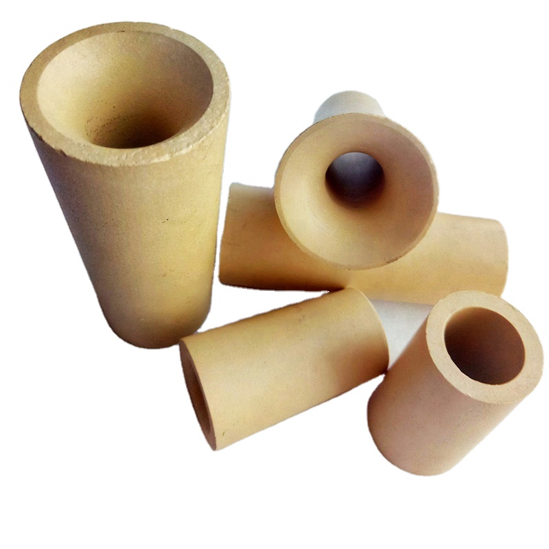 Bending Processing Service Refractory Zirconia Nozzle Core For Steel Ladle Firebrick