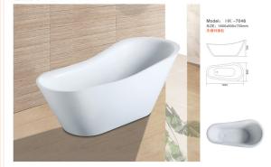China Modern Bathtub,Acrylic bathtub white color,seamless Bathtub. HK-7046 Size:180X80X62CM factory