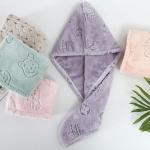 Soft and Skin-Friendly Microfiber Dry Hair Cap Fast Absorbent 65*25cm Novelty