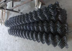 China 2 &quot; X 2 &quot; Square Woven Vinyl Coated Chain Link Fence factory