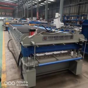 China PPGL Roof Panel Roll Forming Machine 15m/Min Roof Tile Forming Machine factory